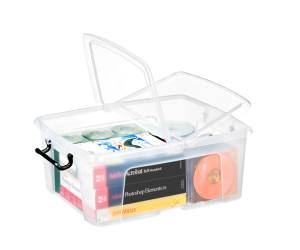 Contenitore multiuso con coperchio - 50 x 39,5 x 20,2 cm - 24 lt - PPL - trasparente - Strata - Cep - 2006730110 - 5021711039528 - DMwebShop