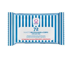 Salviette profumate Aloe - Logex Professional - conf. Richiudibile da 72 pezzi - Cotonet - 3153CT02 - 8003350539222 - DMwebShop