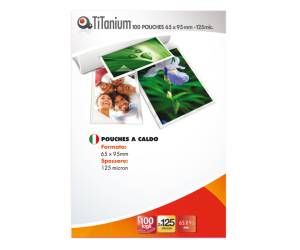 Pouches - government card - 65 x 95 mm - 2 x 125 micron - scatola 100 pezzi - Titanium - PP525-12T - 8025133034908 - DMwebShop