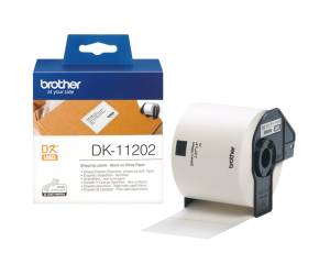 Rotolo 300 Etichette 62 x 100 mm nero-bianco DK-11202 - 4977766628143 - DMwebShop