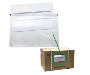 Busta adesiva portadocumenti senza stampa 31 x 22 cm PPL trasparente - 6500