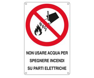 Cartello segnalatore 16,6 x 26,2 cm alluminio - 17473