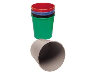 Cestino gettacarte altezza 32,5 cm diametro 29,5 cm 15 lt grigio Methodo X851102 - 6467