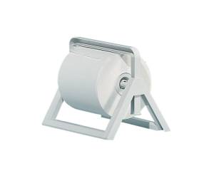 Dispenser murale da banco per bobine di carta ABS 25x30,5x44 cm bianco - 6525