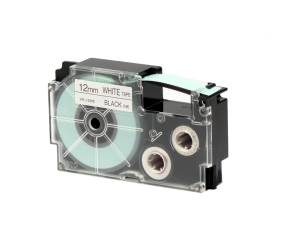 Nastro 12 mm x 8 mt nero bianco - 5861