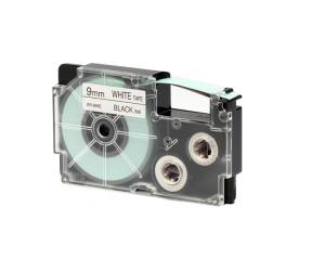 Nastro 9 mm x 8 mt nero bianco - 5858