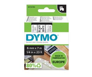 Nastro D1 standard 436130,6 mm x 7 mt PL nero bianco - 5840