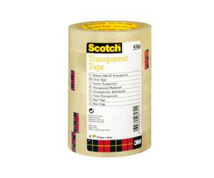 Nastro adesivo 550,19 mm x 66 mt PP trasparente torre 8 rotoli - 6728