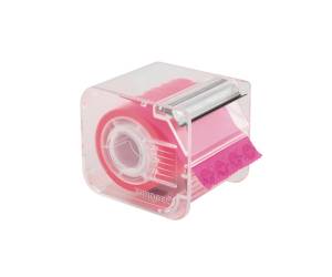 Nastro adesivo con dispenser Memograph 50 mm x 10 mt PVC rosa - 7246
