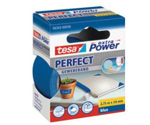 Nastro adesivo telato XP Perfect 38 mm x 2,7 mt tela plastificata blu - 7389