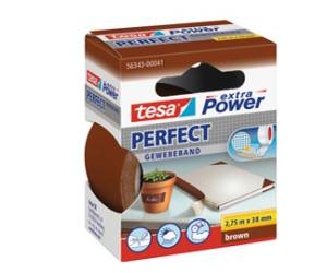 Nastro adesivo telato XP Perfect 38 mm x 2,7 mt tela plastificata marrone - 7391