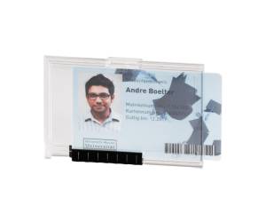 Portabadge PushBox Mono 1 tessera inseribile 5,4 x 8,7 cm - 6966