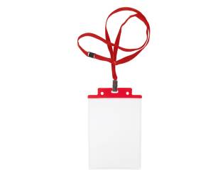 Portanome Pass 6S P cordoncino rosso 10 x 15 cm A6 rosso - 7058