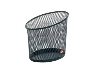 Portapenne Mesh rete metallica 10,5 x 7,3 x 10,3 cm nero - 6515