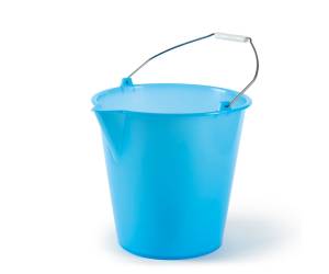 Secchio con becco in politene 12 lt azzurro - 8231
