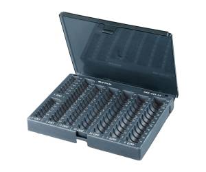 Vaschetta portamonete Aroka con coperchio 23x19x7 cm grigio - 8095