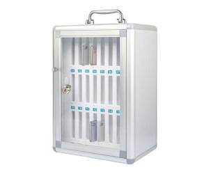 Armadietto portacellulare 24 posti 26 x 19 x 38,5 cm grigio - 2748