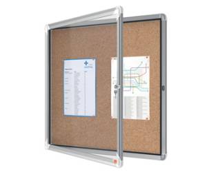 Bacheca per interni fondo in sughero 6 fogli A4 orizzontale - 2300