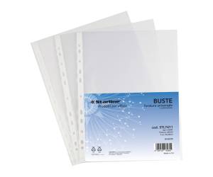 Buste forate Light liscio 22 x 30 cm trasparente - 2571