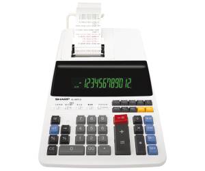Calcolatrice scrivente 12 cifre 2 colori di stampa - 2562