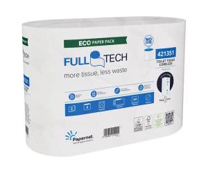 Carta Igienica FullTech senza anima 104,78 mt cellulosa bianco pacco 4 rotoli - 3025