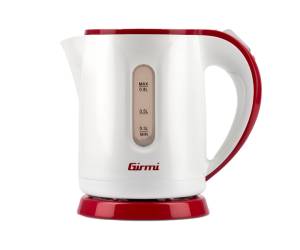 Bollitore elettrico 800 ml bianco rosso - 3325