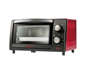 Forno elettrico ventilato 10 lt nero rosso - 3310