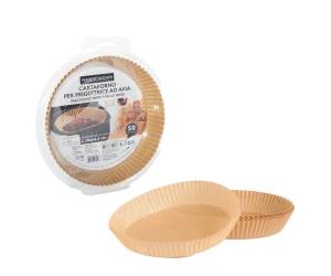 Vaschette cartaforno per friggitrice ad aria in astuccio diametro 20 cm avana - 3414