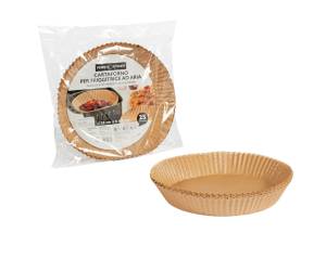 Vaschette cartaforno per friggitrice ad aria in busta diametro 20 cm avana - 3408