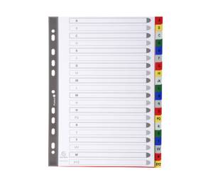 Separatore alfabetico A Z PPL A4 colori assortiti - 1303 - 1