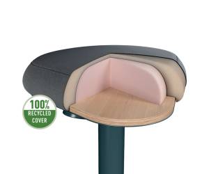 Sgabello Active Comfort da seduta - grigio scuro - Leitz - 65440089 - 4002432138418 - DMwebShop - 1