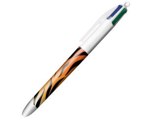 Penna sfera a scatto 4 Colori Animalier 1 mm - 1081 - 1