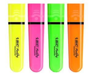 Evidenziatore Flat - punta a scalpello - tratto da 1,2mm-4,6 mm - colori assortiti fluo - astuccio 4 pezzi - 517952 - 3086123742765 - DMwebShop - 1