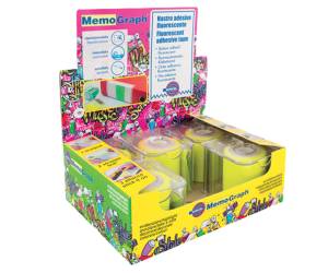 Nastro adesivo Memograph con dispenser - 50 mm x 10 mt - giallo - conf. 6 pezzi - Eurocel - 021500632 - 8001814192679 - DMwebShop - 1