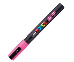 Marcatore a base d'acqua Uni Posca PC3M - punta fine - 0,9 - 1,3 mm - rosa - Uni Mitsubishi - M PC3M RA - 4902778915837 - DMwebShop - 1
