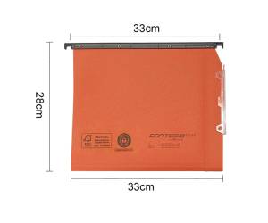 Cartella sospesa Cartesio Plus - armadio - interasse 33 cm - fondo U - 33 x 28 cm - arancio - conf. 25 pezzi - Bertesi - 314M LINK3-A2 - 8058983261262 - DMwebShop - 1