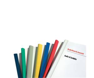 Dorsetti tondi per rilegatura - 3 mm - blu - scatola 50 pezzi - Fellowes - D103BL - 8015687018417 - DMwebShop - 1