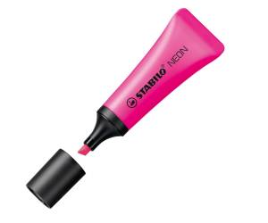 Evidenziatore Neon punta a scalpello tratto 2,5 mm astuccio 4 pezzi - 1670 - 1