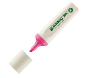 Evidenziatore 24 EcoLine - punta a scalpello - tratto 2 - 5 mm - astuccio 4 colori - Edding - 4-24-4S - 4004764917723 - DMwebShop - 4