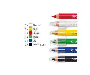 Matite cosmetiche Make Up mina diametro 6-25 mm colori classici - 718 - 1