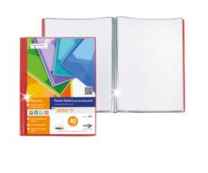 Portalistini personalizzabili Asso TI - 40 buste - 22 x 30 cm - colori assortiti - conf. 12 pezzi - Sei Rota - 57224090 - 8004972930350 - DMwebShop - 2