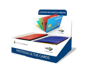 Busta porta card 5,8 x 8,7 cm 1 tasca colori assortiti - 1612 - 1