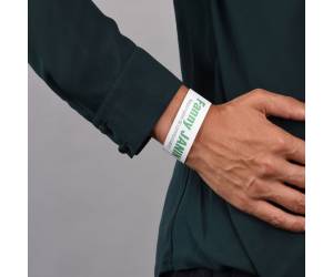 Braccialetti identificativi stampabili - bianco - 5 fogli - 10 et/fg - A4 - Avery - L4000-5 - 5014702134340 - DMwebShop - 1