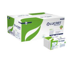 Asciugamani piegati a Z Eco 2 veli 21 gr goffratura corda 23,5 x 21,5 cm - 3247