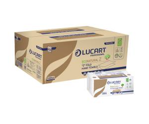 Asciugamani piegati a Z EcoNatural 2 veli 20,5 gr 23,5 x 21,5 cm avana - 3248