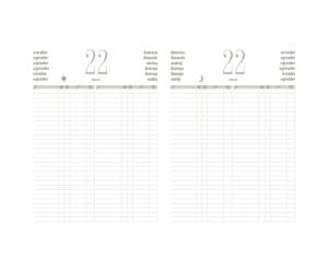 Libro prenotazioni ristorante 2026 con copertina similpelle imbottita blu - 3065 - 2