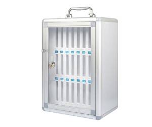 Armadietto portacellulare 24 posti 26 x 19 x 38,5 cm grigio - 2748 - 1