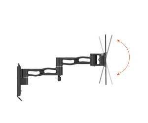 Supporto TV 17,42 da muro a tre snodi nero - 3133 - 1