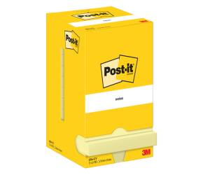 Blocco foglietti - 654 - 76 x 76 mm - giallo Canary - 100 fogli - conf. 12 pezzi - Post-it - 7100290160 - 3134375014021 - DMwebShop - 1