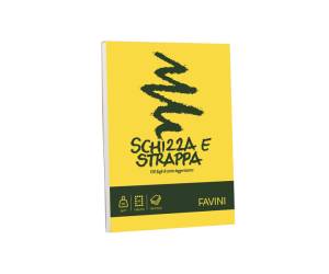 Blocco Schizza e Strappa - A5 - 150 x 210 mm - 50 gr - 150 fogli - conf. 5 pezzi - Favini - A200705 - 32636A - DMwebShop - 1